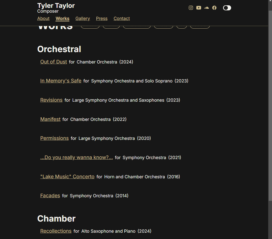 Tyler Taylor Composer